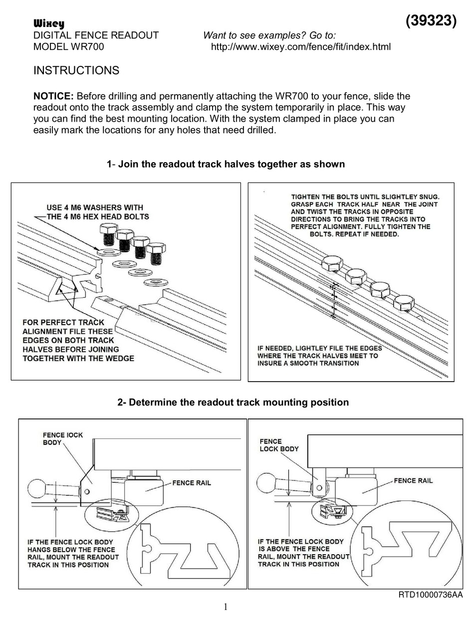 WIXEY WR700 INSTRUCTIONS MANUAL Pdf Download | ManualsLib
