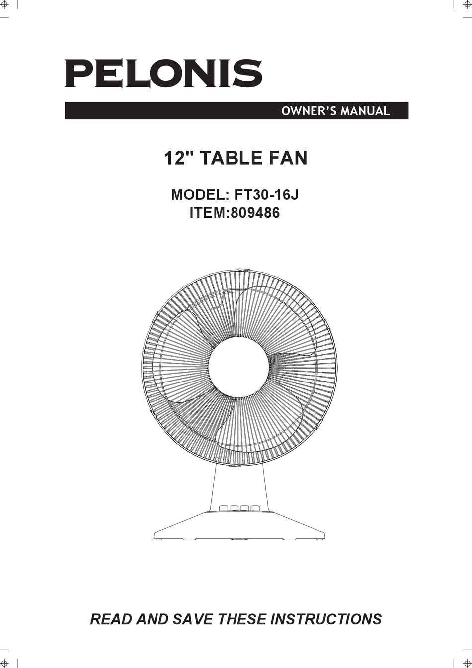 PELONIS FT30-16J OWNER'S MANUAL Pdf Download | ManualsLib