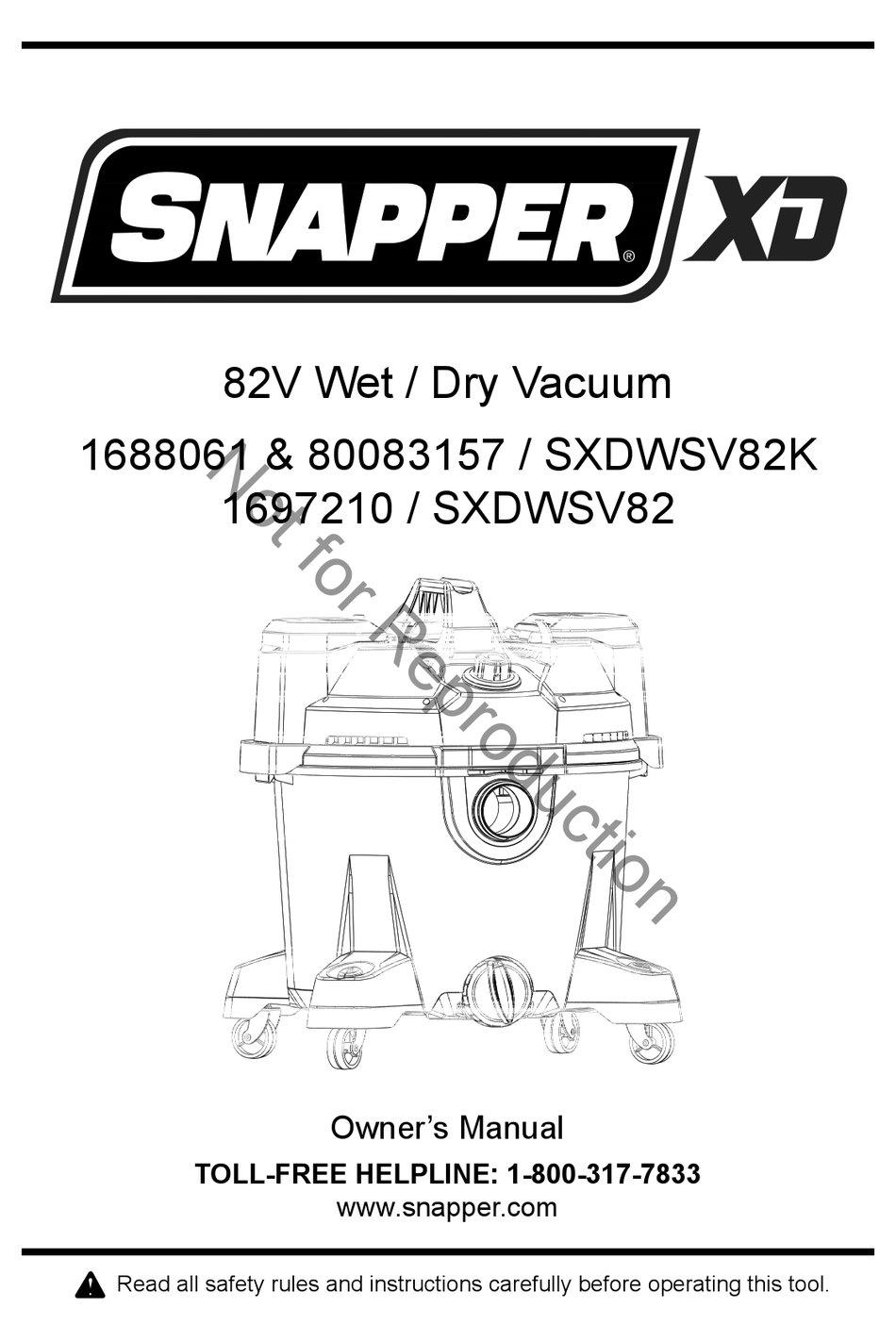 SNAPPER XD SERIES OWNER'S MANUAL Pdf Download ManualsLib