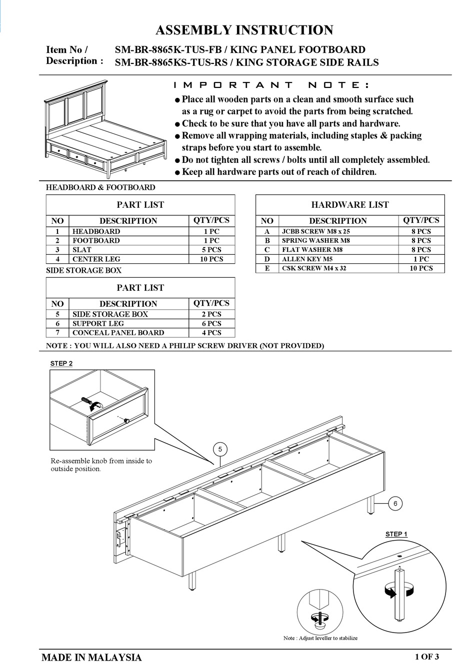 INTERCON SM BR 8865K TUS FB ASSEMBLY INSTRUCTION Pdf Download ManualsLib