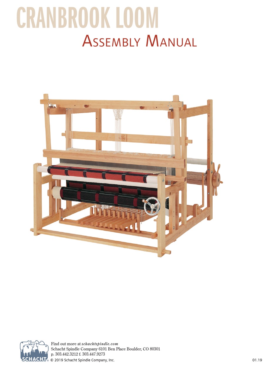 SCHACHT CRANBROOK LOOM ASSEMBLY MANUAL Pdf Download ManualsLib