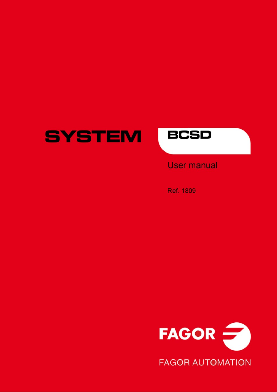 FAGOR BCSD SERIES USER MANUAL Pdf Download | ManualsLib