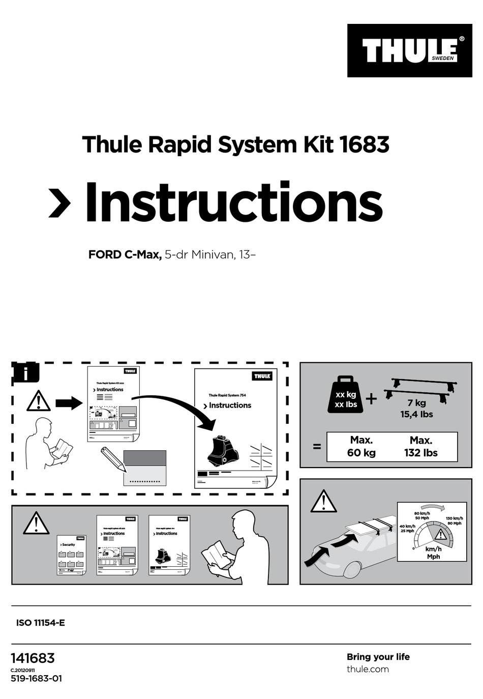 THULE 1683 INSTRUCTIONS Pdf Download ManualsLib