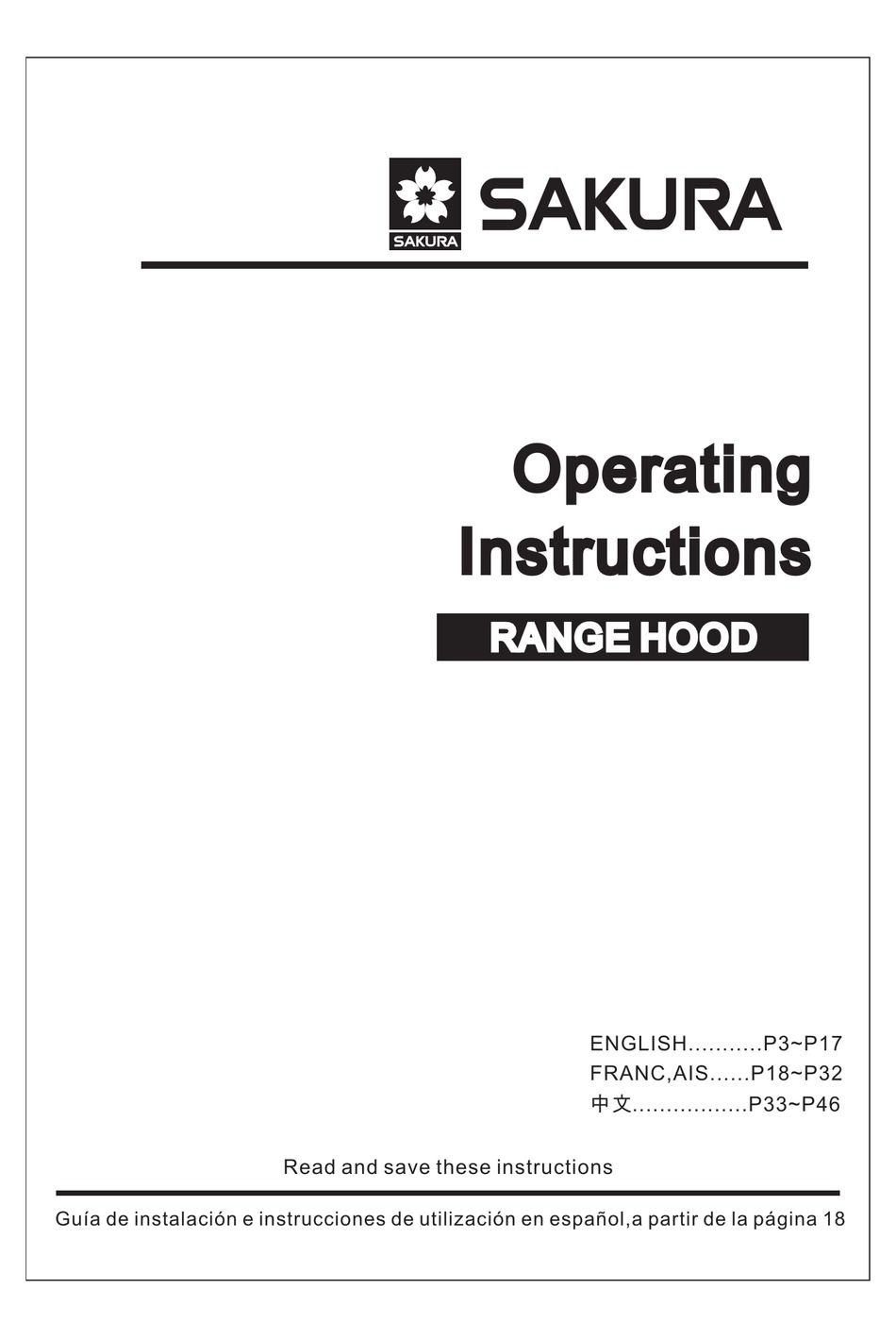 SAKURA M200036 OPERATING INSTRUCTIONS MANUAL Pdf Download ManualsLib