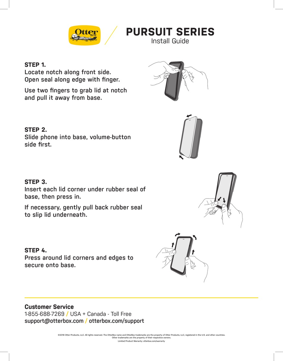 OTTERBOX PURSUIT SERIES INSTALL MANUAL Pdf Download ManualsLib