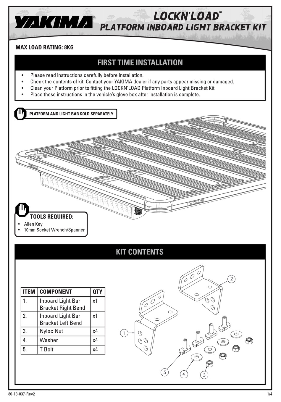 YAKIMA LOCKN'LOAD INSTRUCTIONS Pdf Download ManualsLib