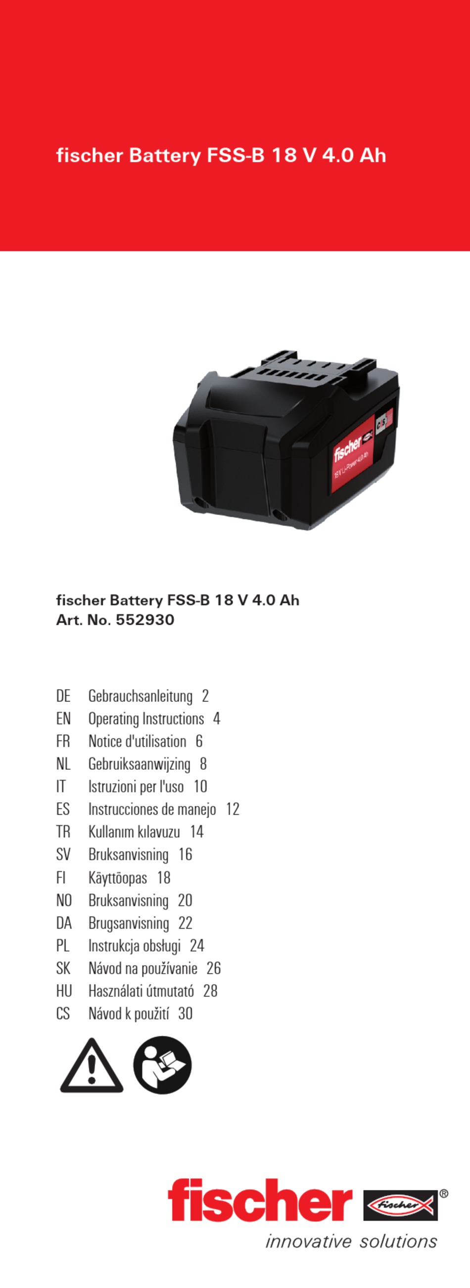 FISCHER FSSB OPERATING INSTRUCTIONS MANUAL Pdf Download ManualsLib