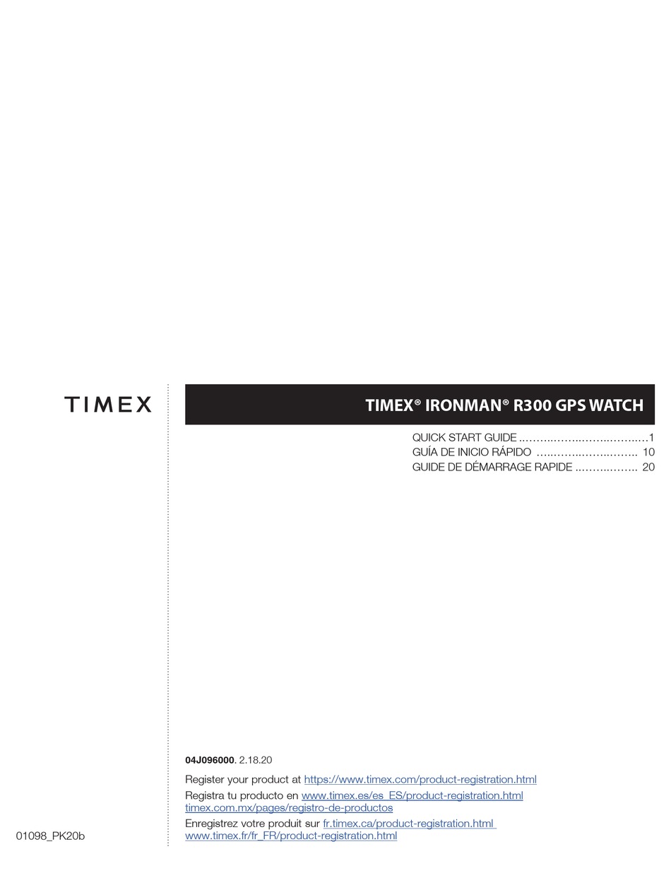 timex ironman user guide