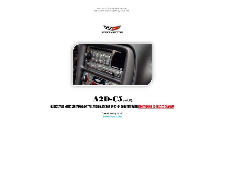 DISCOUNT CAR STEREO A2DC5 QUICK START INSTALLATION MANUAL Pdf Download
