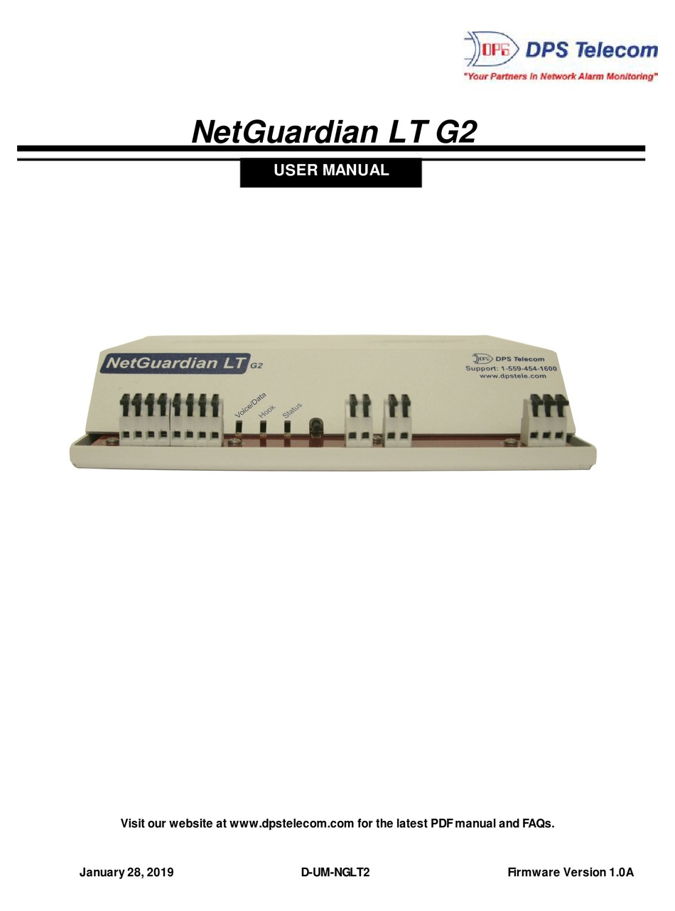 DPS NETGUARDIAN LT G2 USER MANUAL Pdf Download ManualsLib