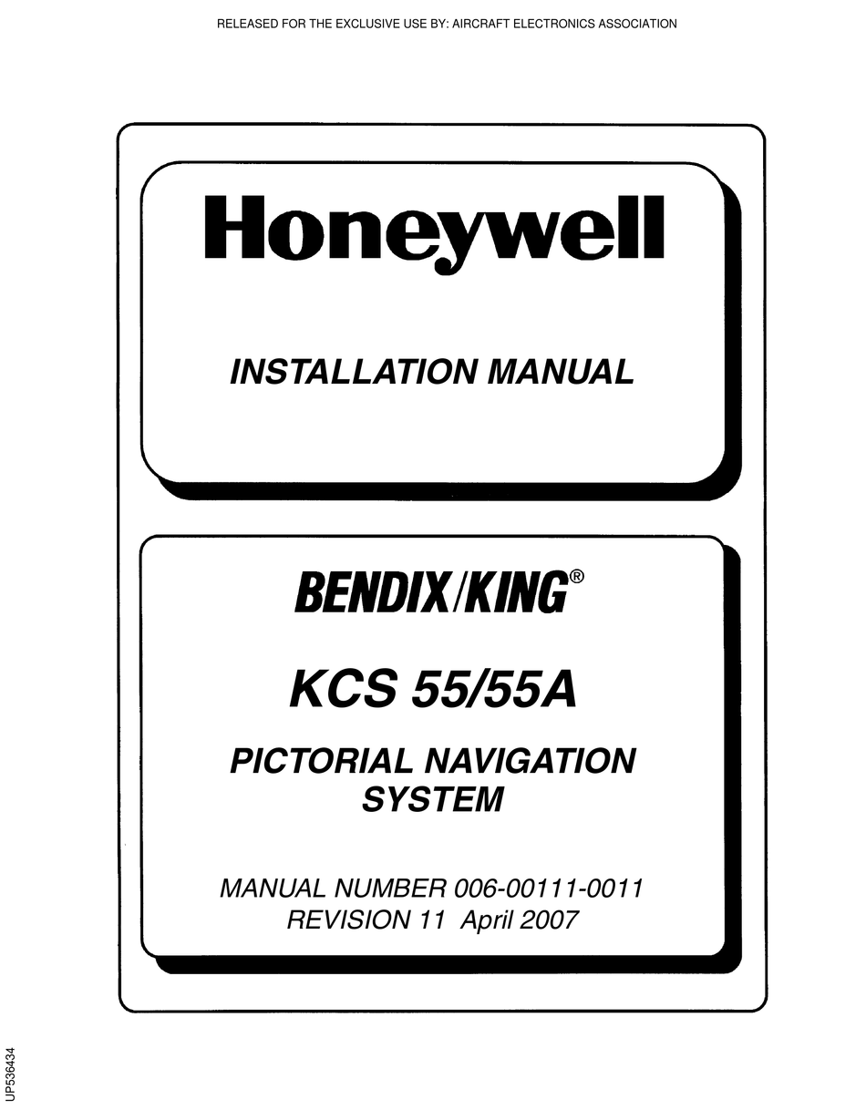 Honeywell Bendix King Kcs55 Installation Manual Pdf Download Manualslib