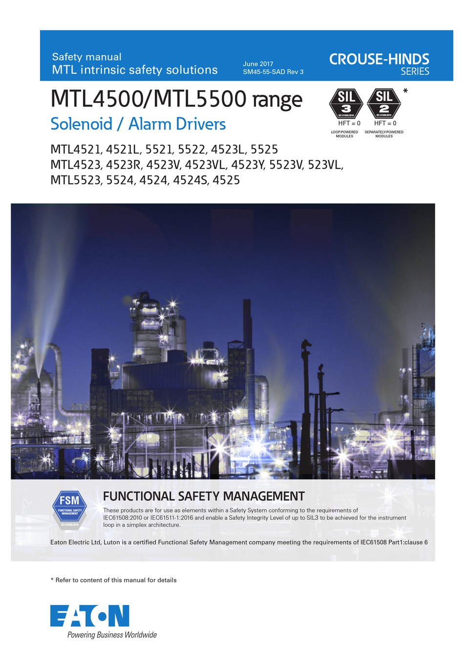 EATON CROUSE-HINDS SERIES SAFETY MANUAL Pdf Download | ManualsLib