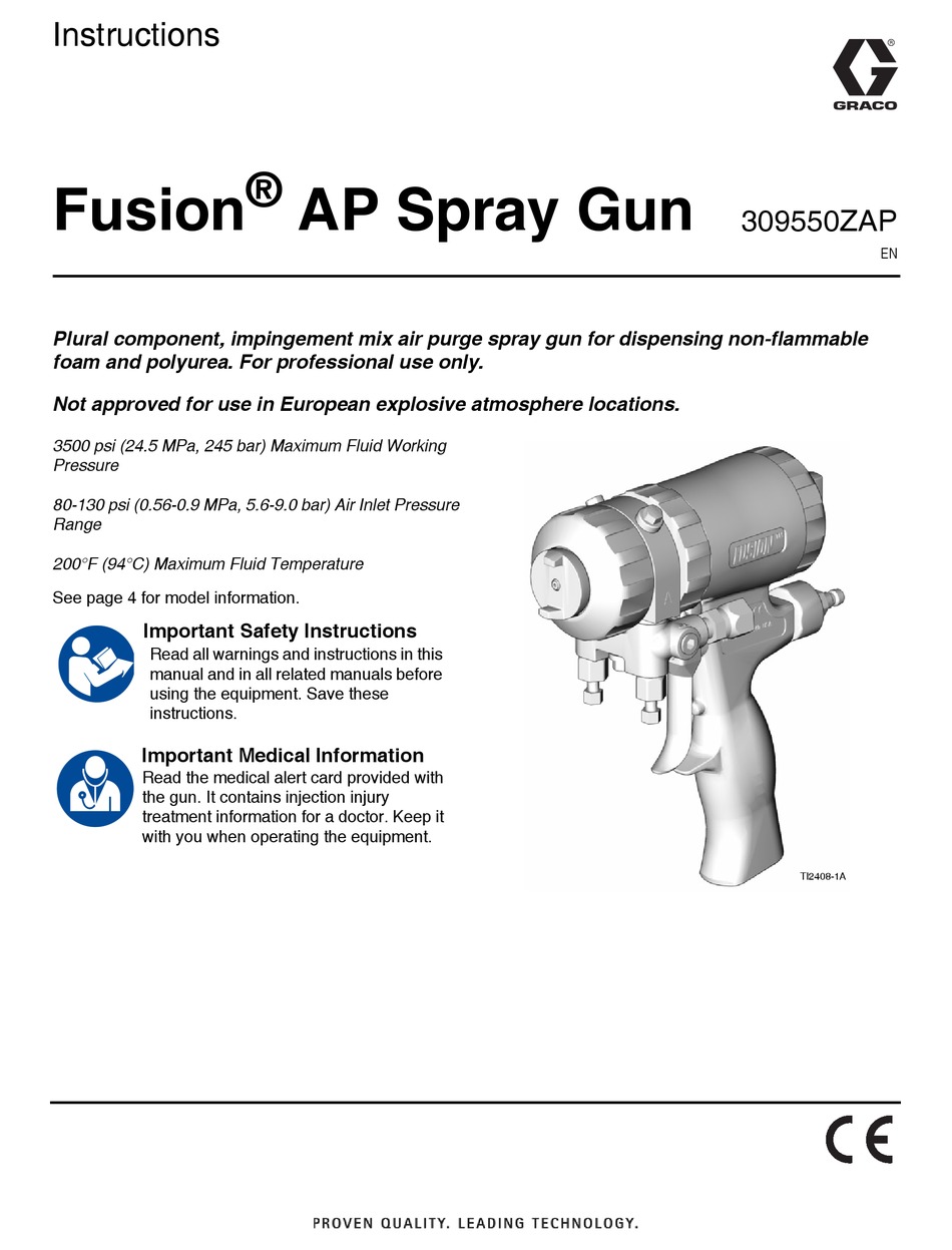 AW2222 Mixing Chamber Graco Fusion Air Purge AP 