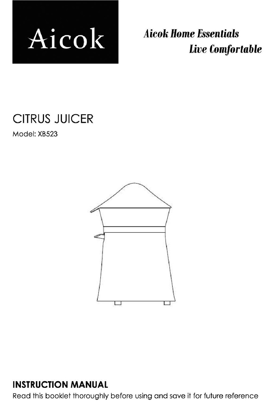 AICOK XB523 INSTRUCTION MANUAL Pdf Download ManualsLib