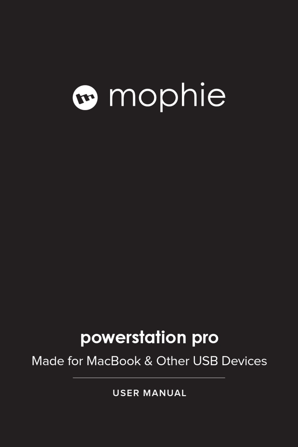 MOPHIE POWERSTATION PRO USER MANUAL Pdf Download ManualsLib