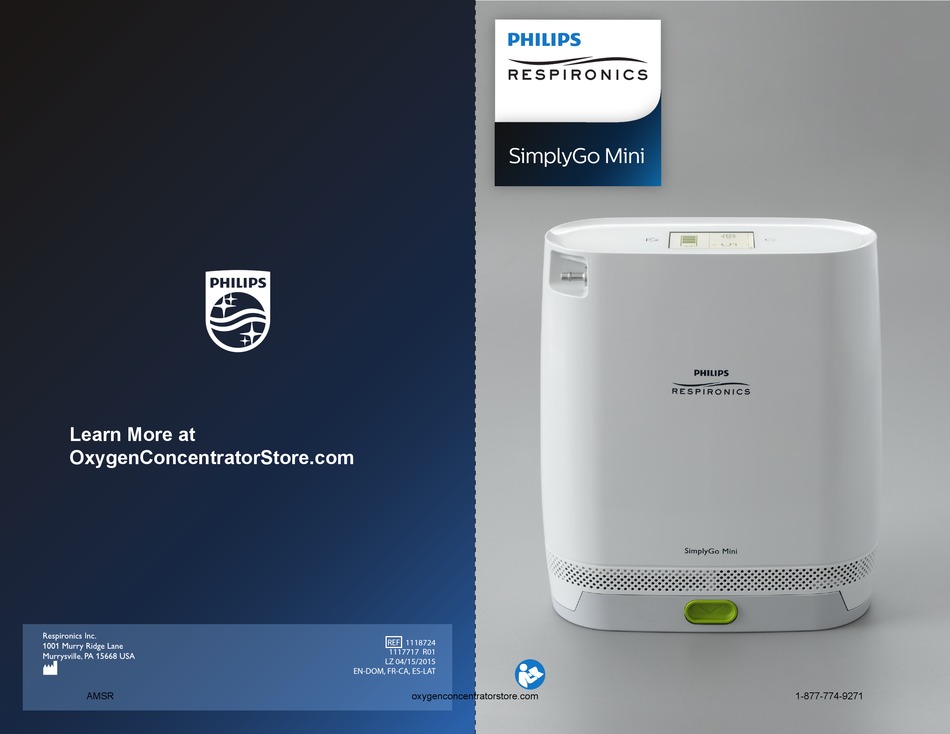 PHILIPS RESPIRONICS SIMPLYGO MINI MANUAL Pdf Download | ManualsLib