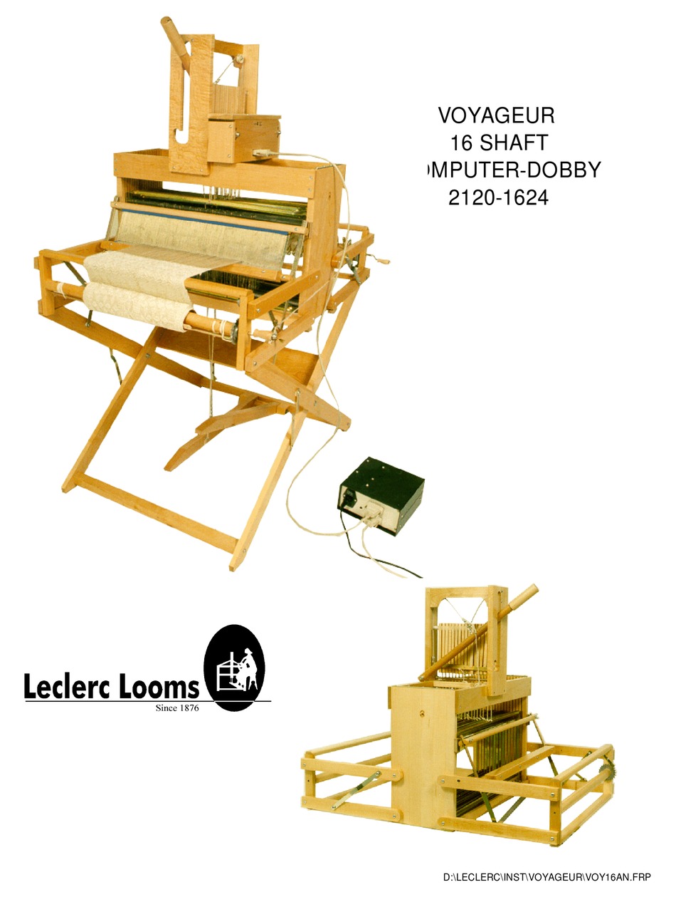 LECLERC LOOMS VOYAGEUR MANUAL Pdf Download ManualsLib