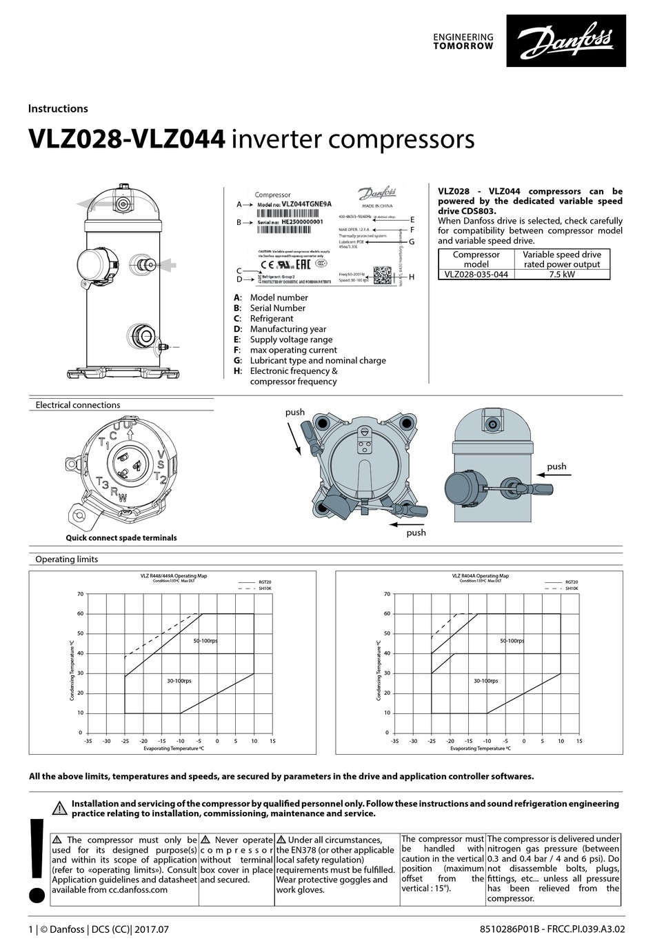 DANFOSS VZL028 INSTRUCTIONS Pdf Download | ManualsLib