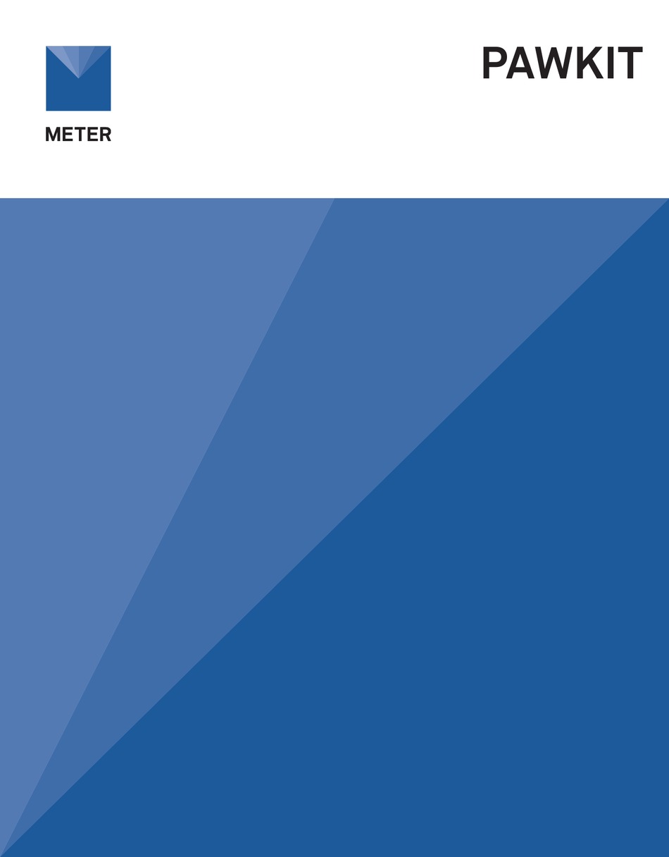 METER AQUALAB PAWKIT MANUAL Pdf Download ManualsLib