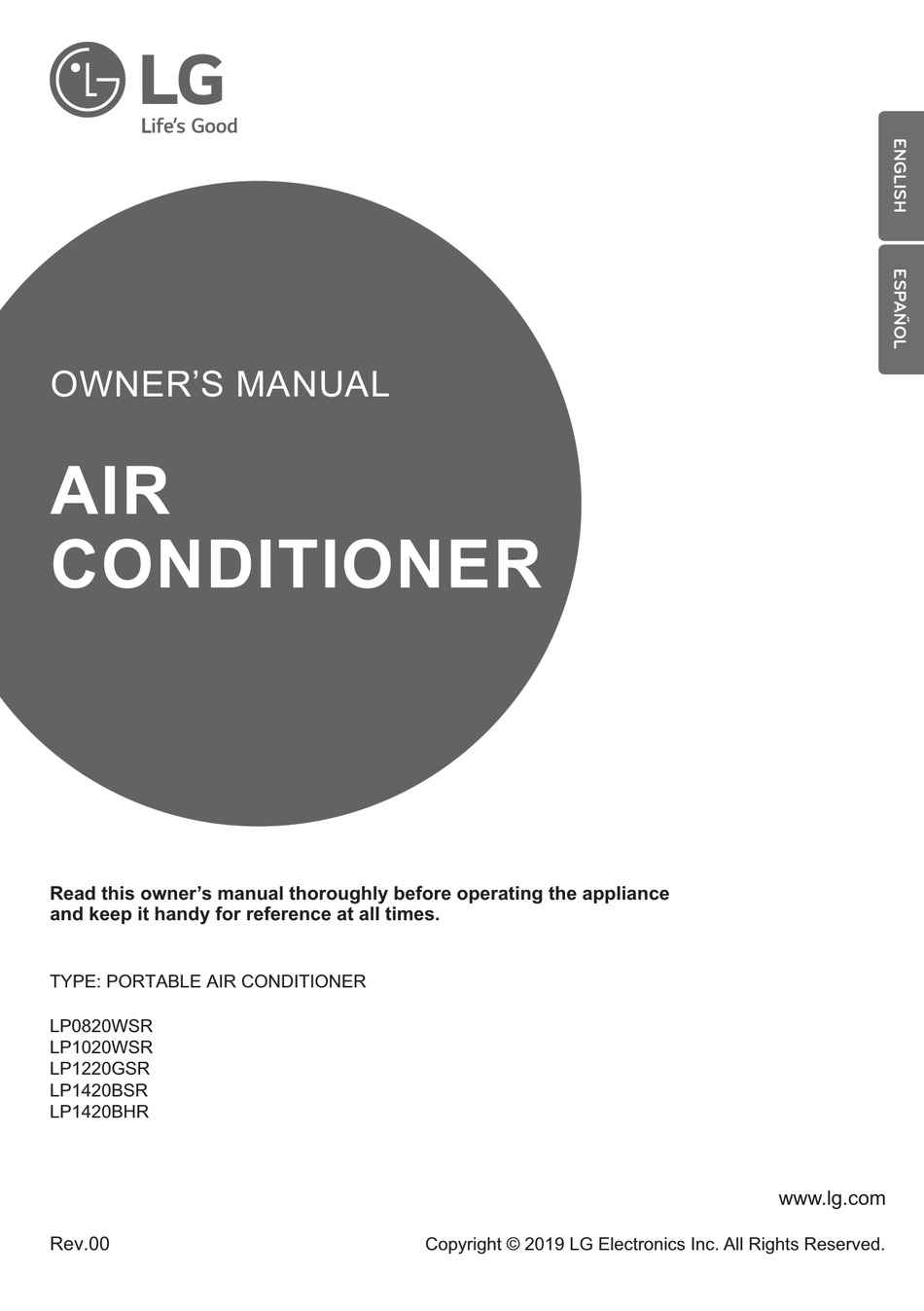 LG LP0820WSR OWNER'S MANUAL Pdf Download | ManualsLib