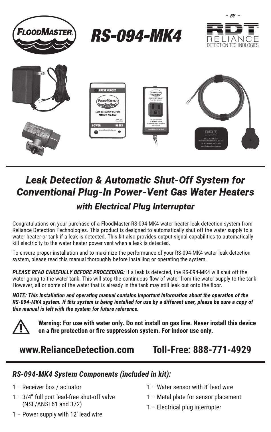 RDT FLOODMASTER RS094MK4 INSTALL MANUAL Pdf Download ManualsLib