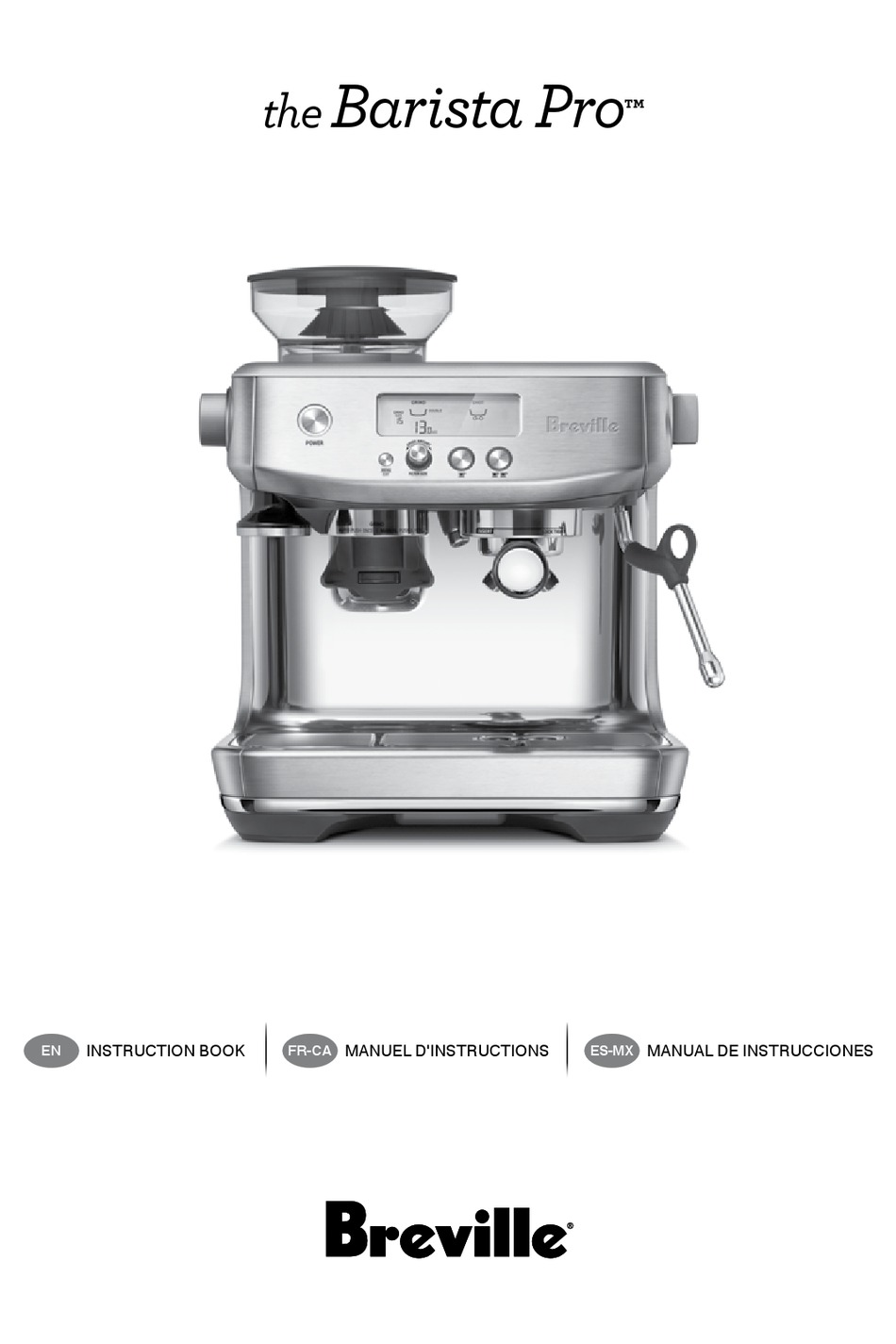 BREVILLE THE BARISTA PRO BES878 INSTRUCTION BOOK Pdf Download ManualsLib