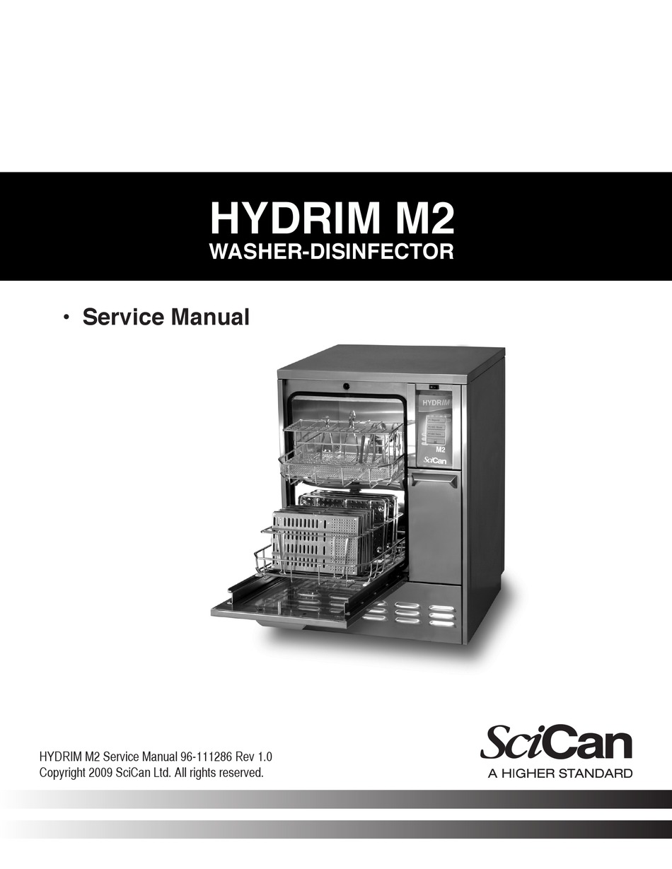 Scican Hydrim M2 Service Manual Pdf Download Manualslib