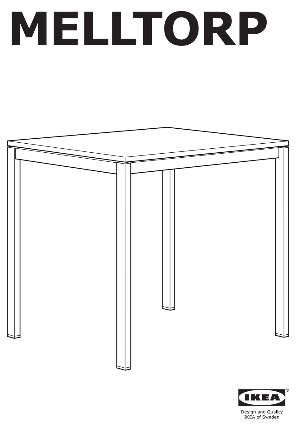 IKEA MELLTORP 502.801.02 MANUAL Pdf Download ManualsLib