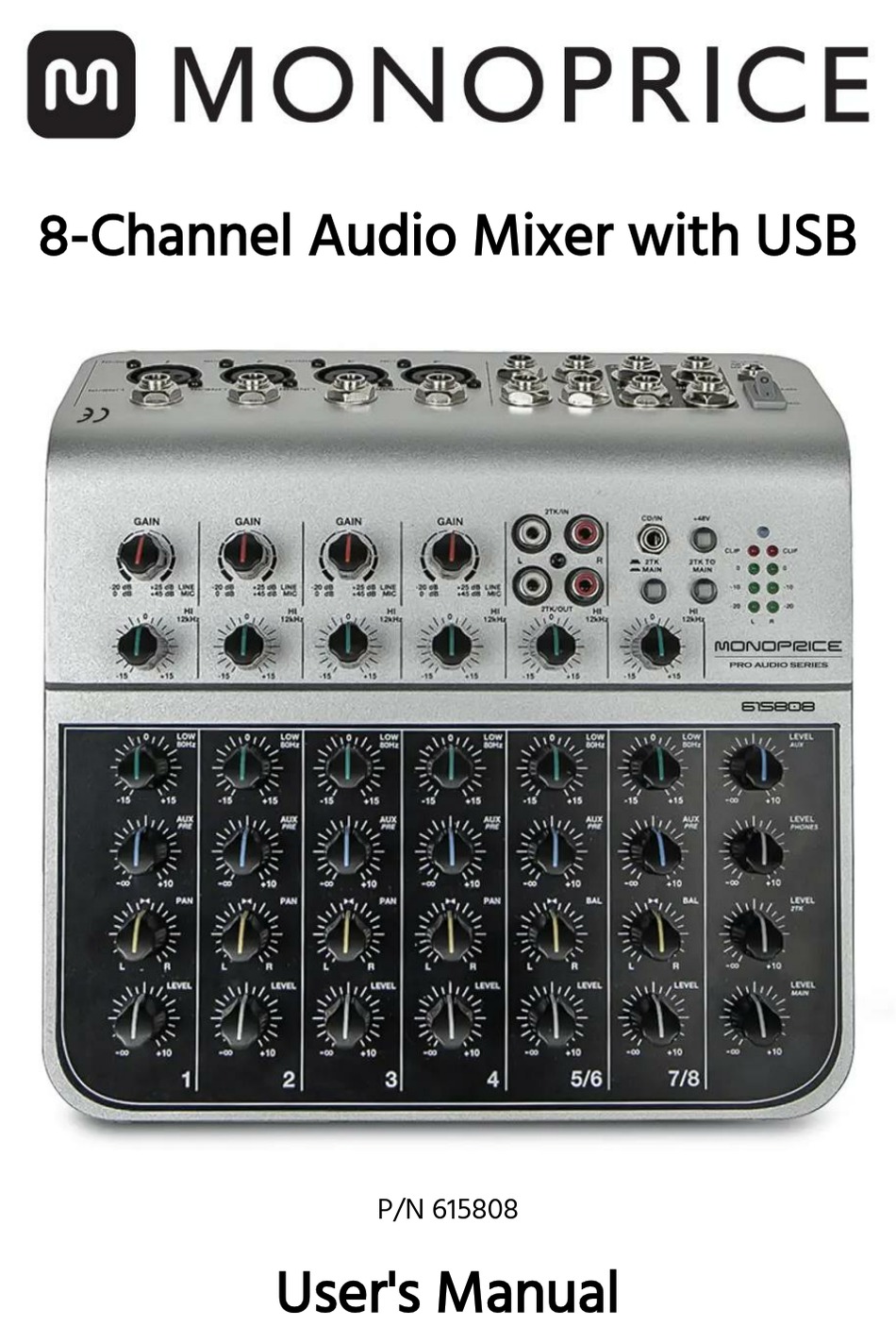 MONOPRICE PRO AUDIO SERIES USER MANUAL Pdf Download ManualsLib