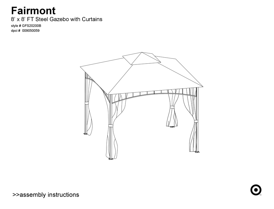 TARGET FAIRMONT ASSEMBLY INSTRUCTIONS MANUAL Pdf Download ManualsLib