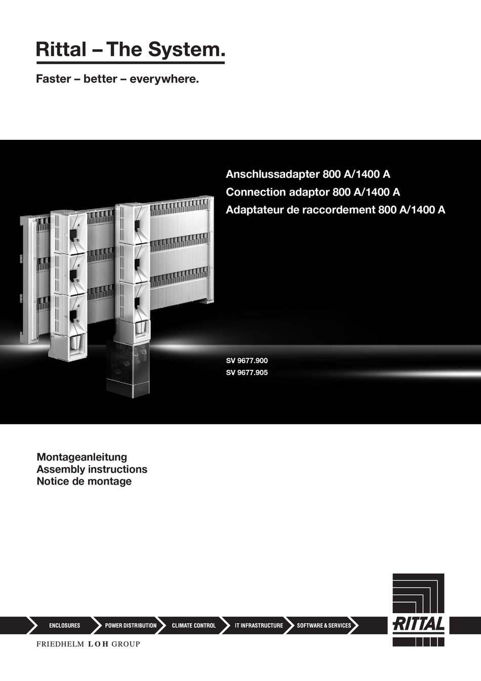 RITTAL SV 9677.900 ASSEMBLY INSTRUCTIONS MANUAL Pdf Download | ManualsLib