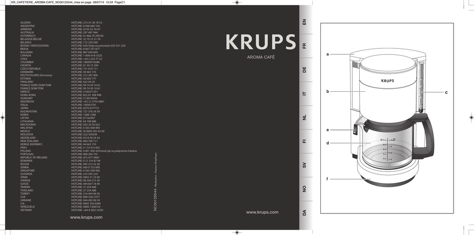 krups il primo espresso machine instructions