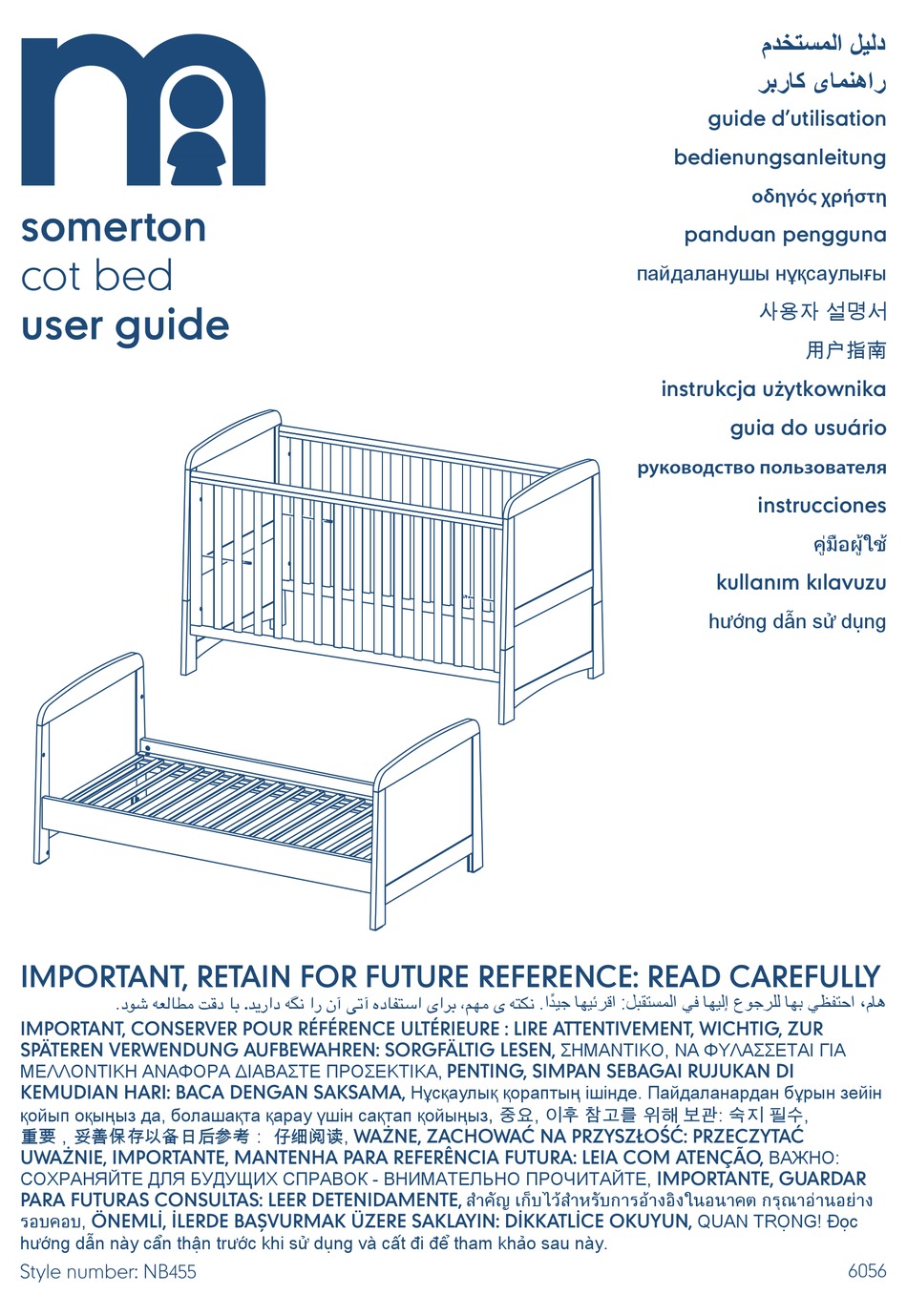 MOTHERCARE SOMERTON NB455 USER MANUAL Pdf Download ManualsLib