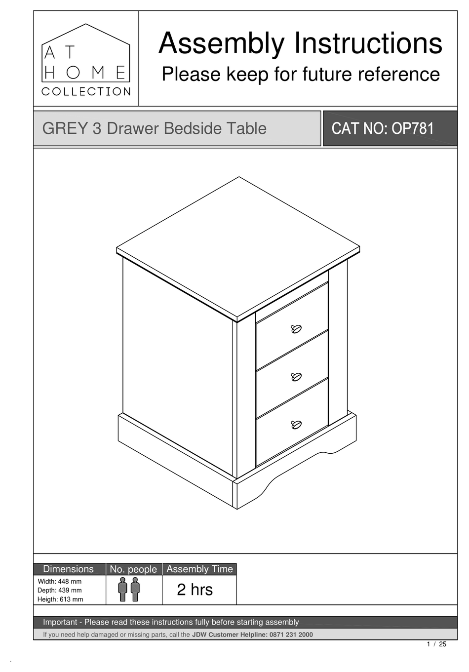 Jd williams bedside deals cabinets