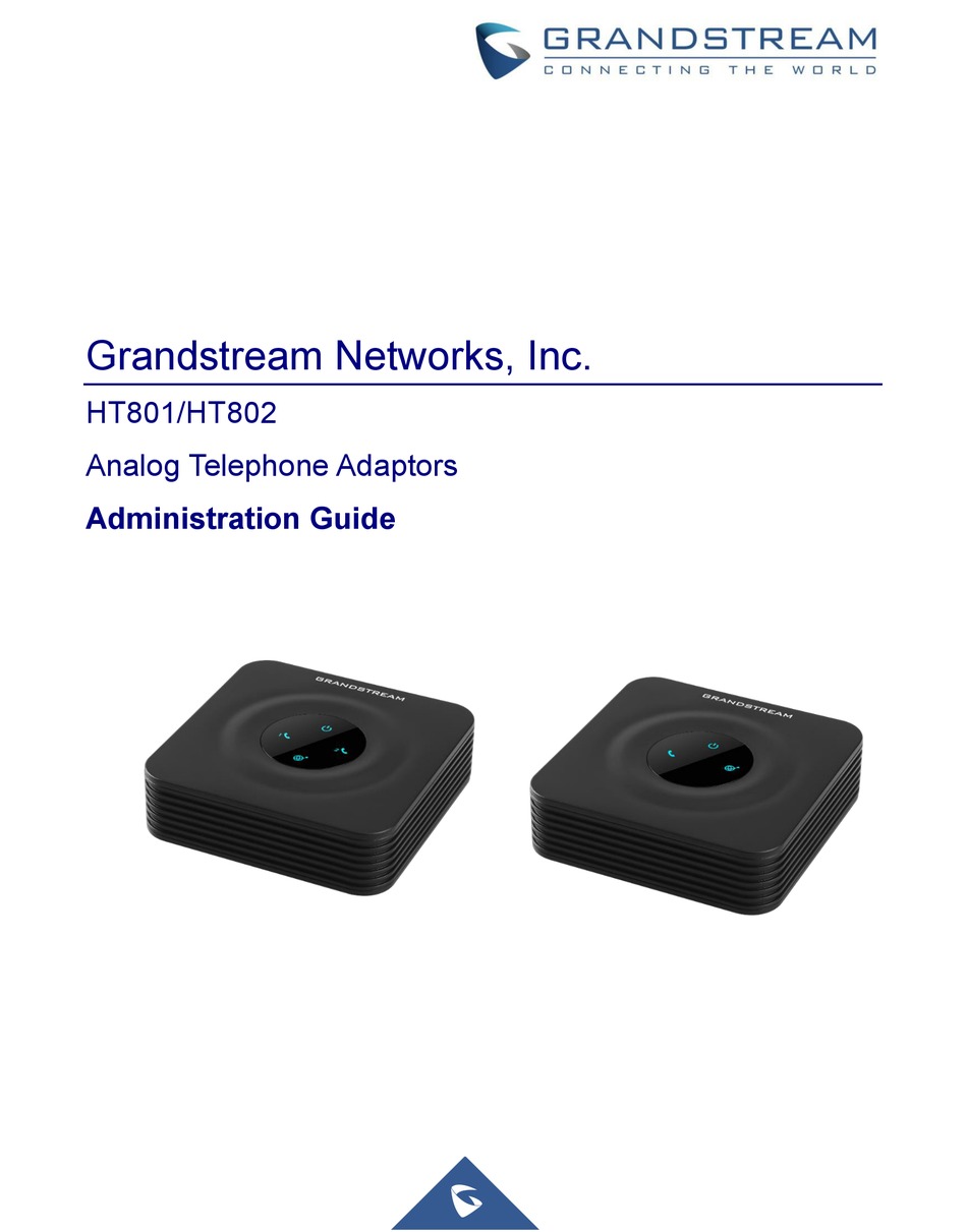 GRANDSTREAM NETWORKS HT801 ADMINISTRATION MANUAL Pdf Download ManualsLib