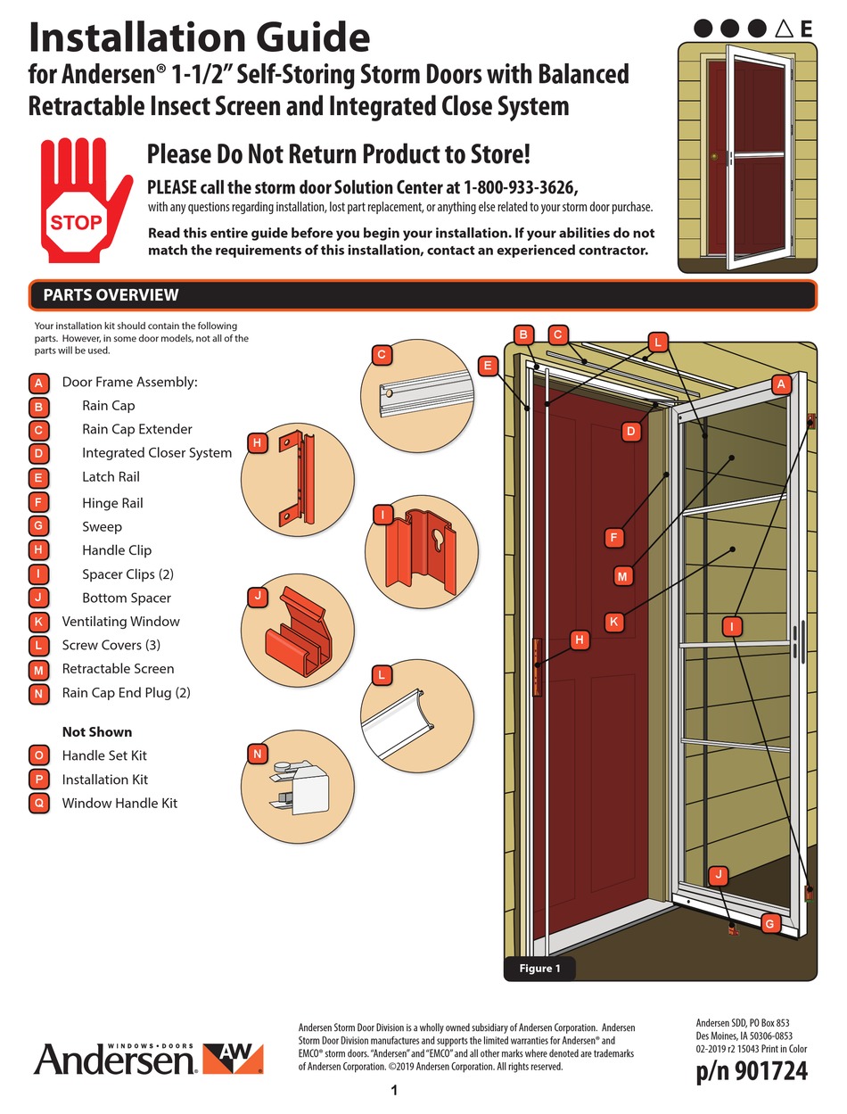 Andersen Windows Doors 901724 Installation Manual Pdf Download Manualslib