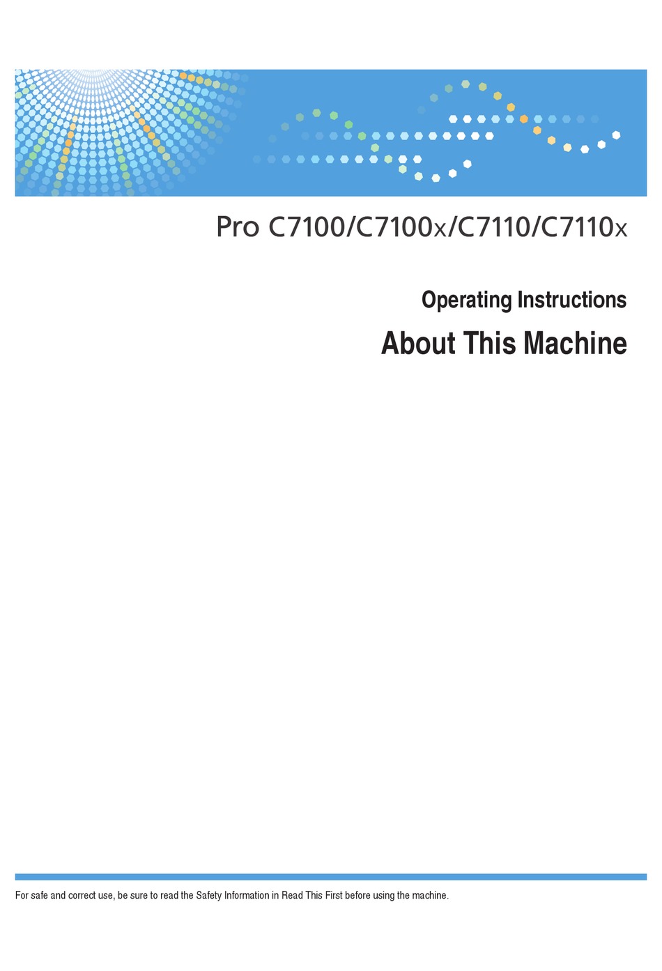 peripherals in PDF Details about   Ricoh Pro C7100 7110 S-SX Service manual,parts,diagrams 