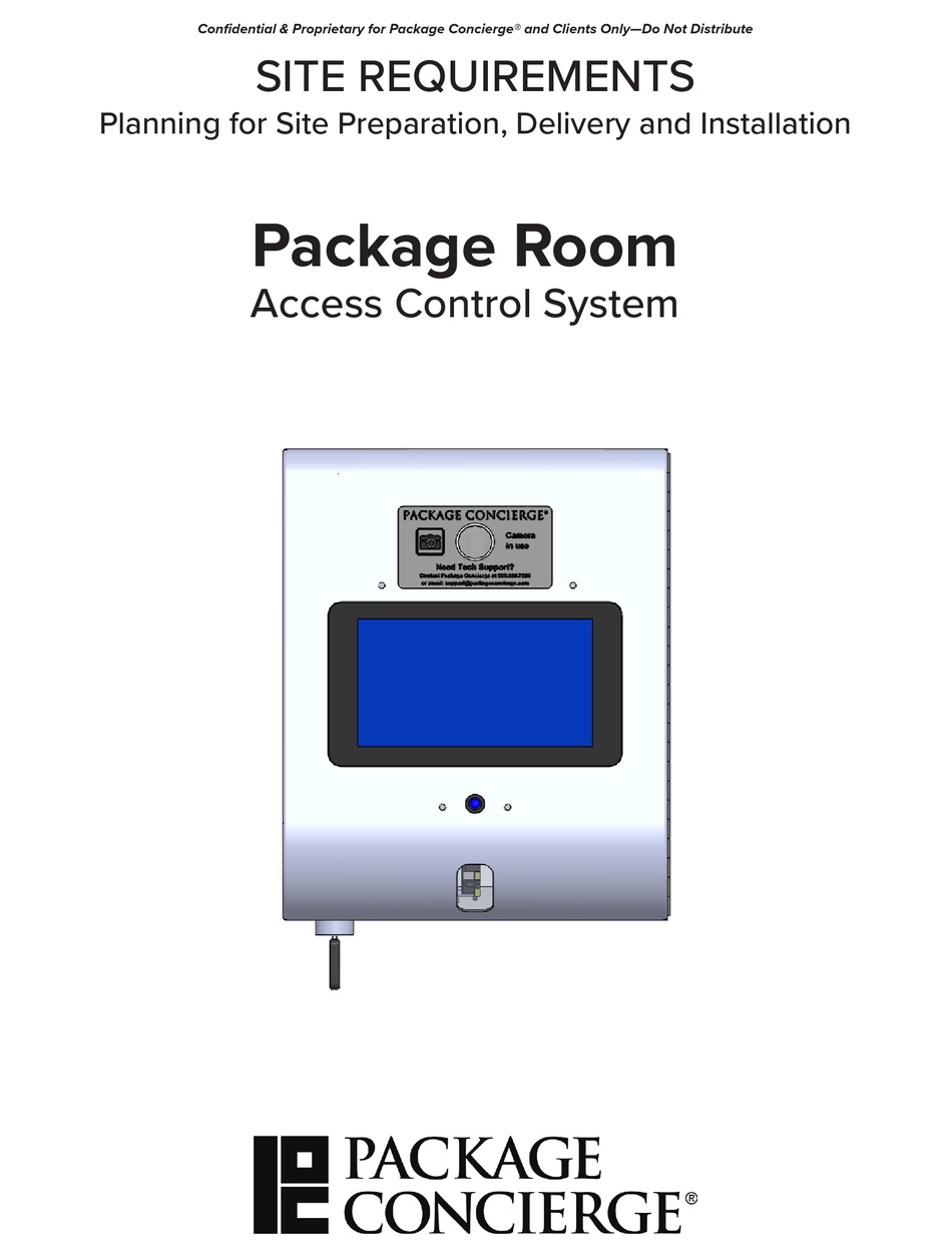 GIBRALTAR PACKAGE CONCIERGE PACKAGE ROOM MANUAL Pdf Download ManualsLib