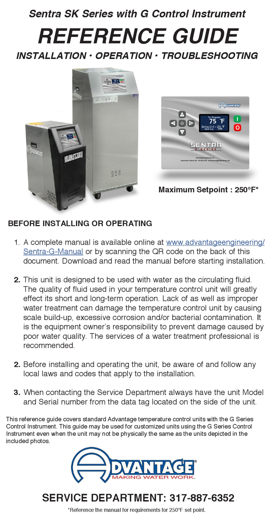 ADVANTAGE SENTRA SKG SERIES REFERENCE MANUAL Pdf Download ManualsLib