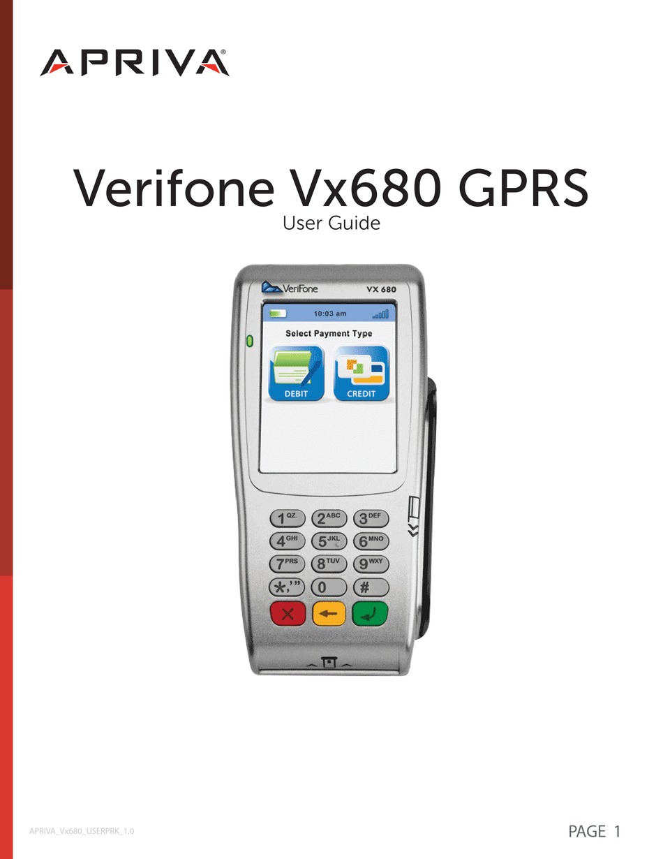 VERIFONE VX680 USER MANUAL Pdf Download | ManualsLib