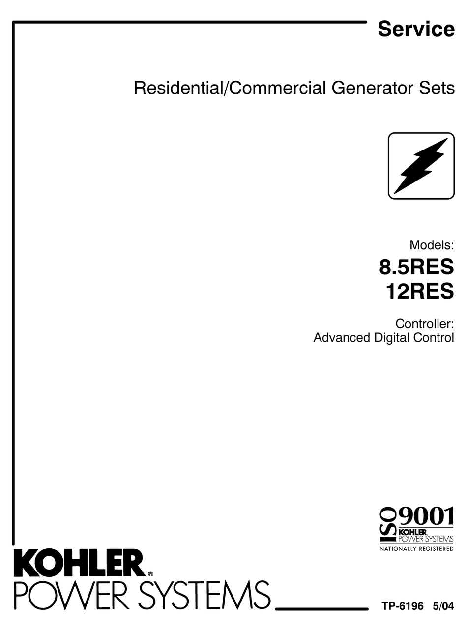 KOHLER 8.5RES SERVICE MANUAL Pdf Download | ManualsLib