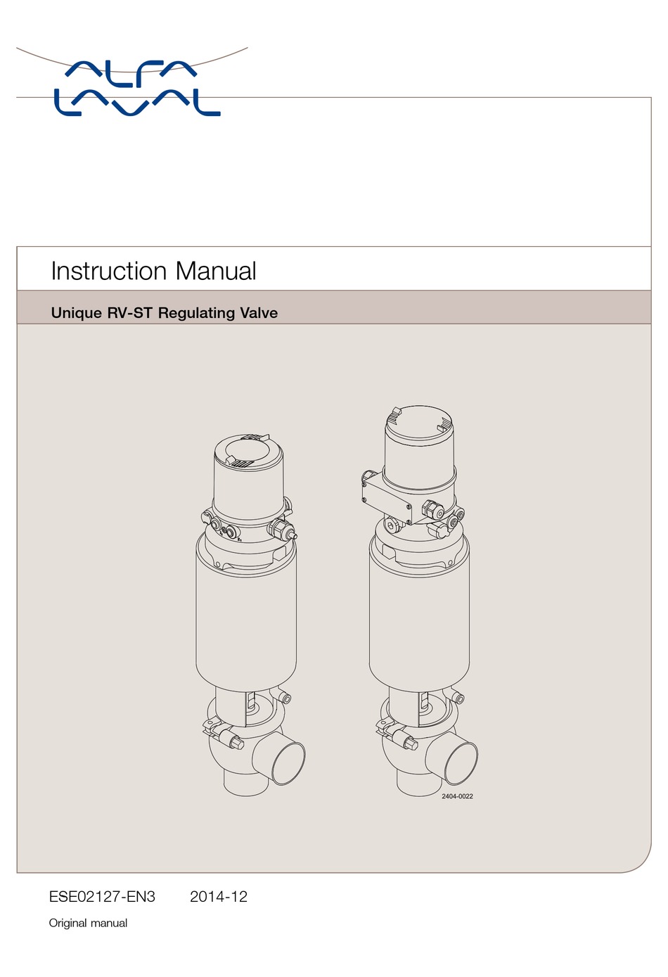 ALFA LAVAL UNIQUE RV-ST INSTRUCTION MANUAL Pdf Download | ManualsLib