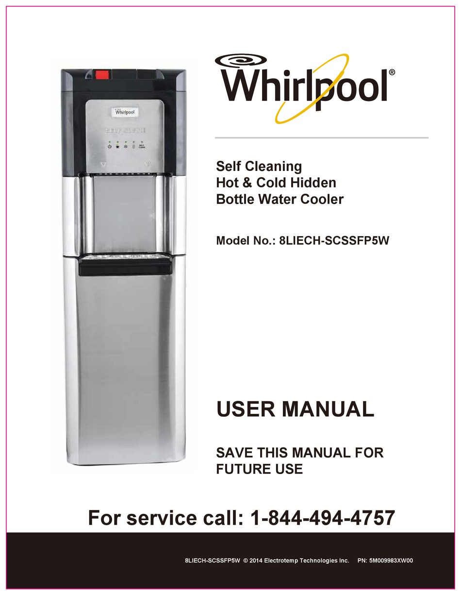 Whirlpool Self Cleaning Water Dispenser