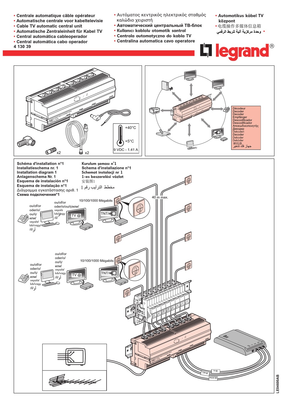 LEGRAND 4 130 39 MANUAL Pdf Download ManualsLib