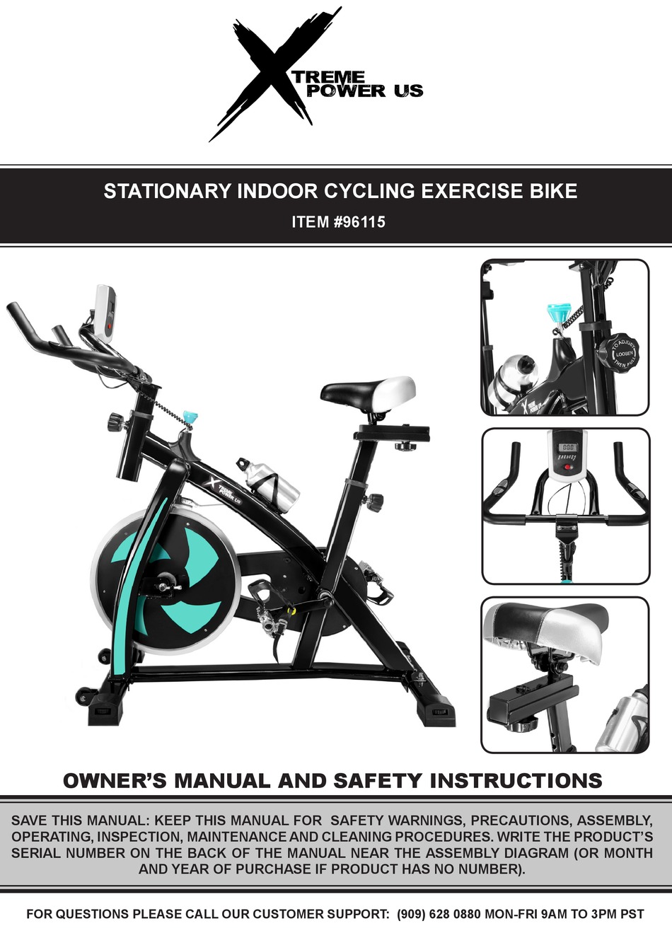 xtreme power us spin bike