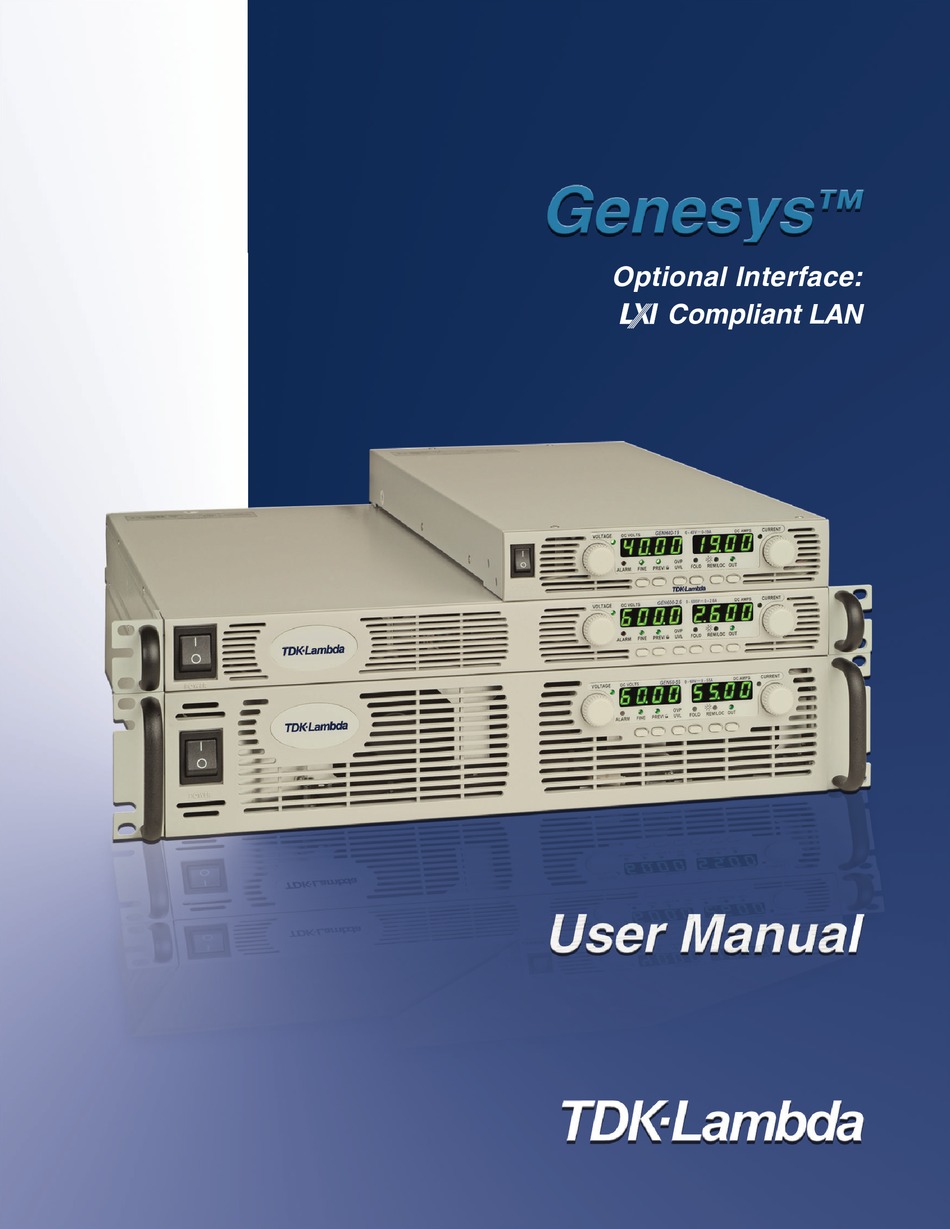 TDK-LAMBDA GENESYS SERIES USER MANUAL Pdf Download | ManualsLib