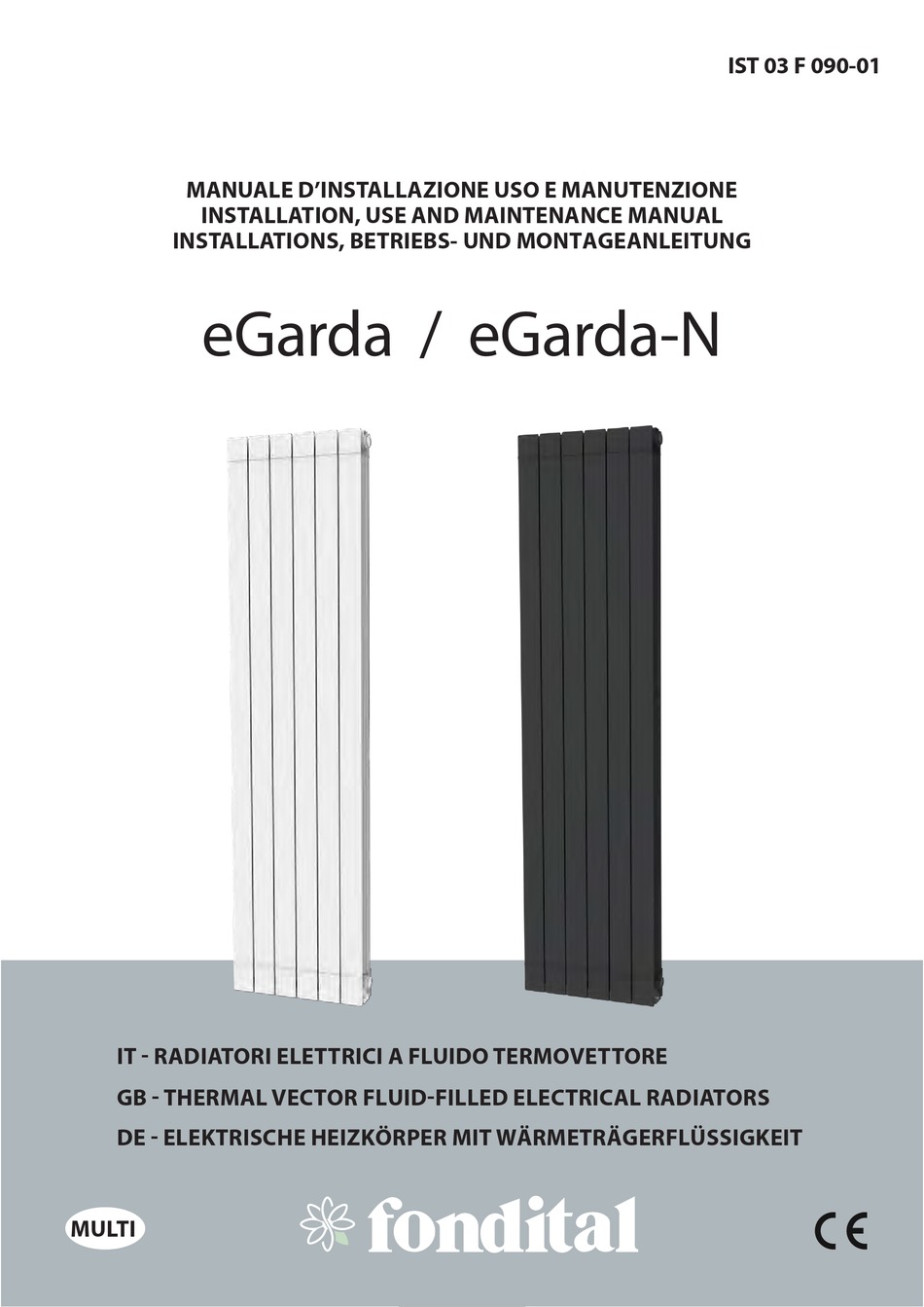 FONDITAL EGARDA INSTALLATION, USE AND MAINTENANCE MANUAL Pdf Download ...