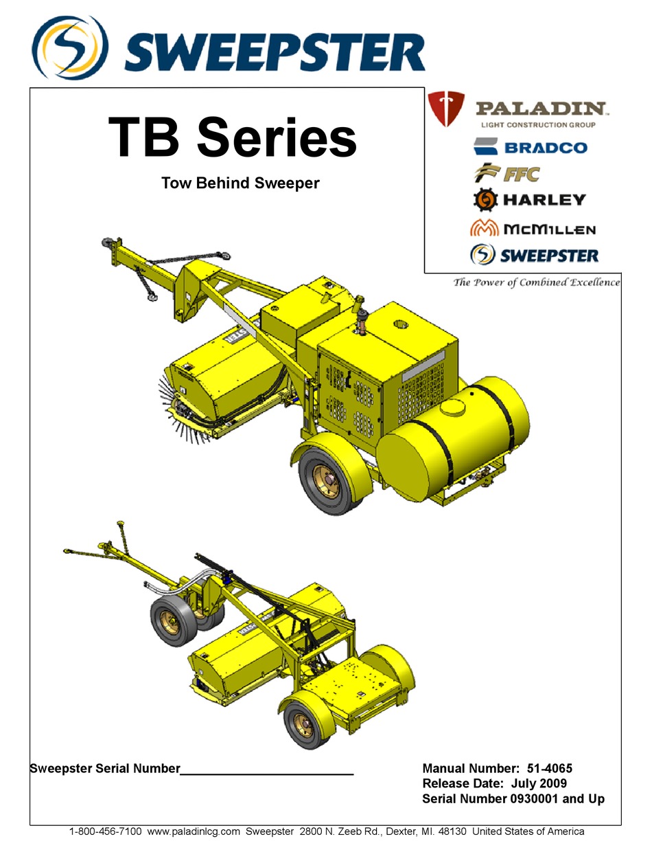SWEEPSTER TB SERIES MANUAL Pdf Download ManualsLib