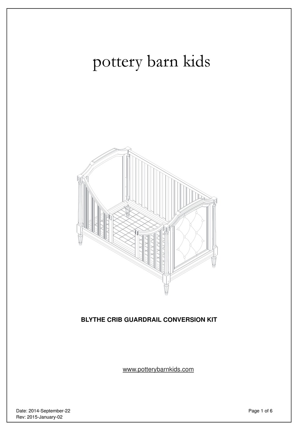 blythe crib conversion kit