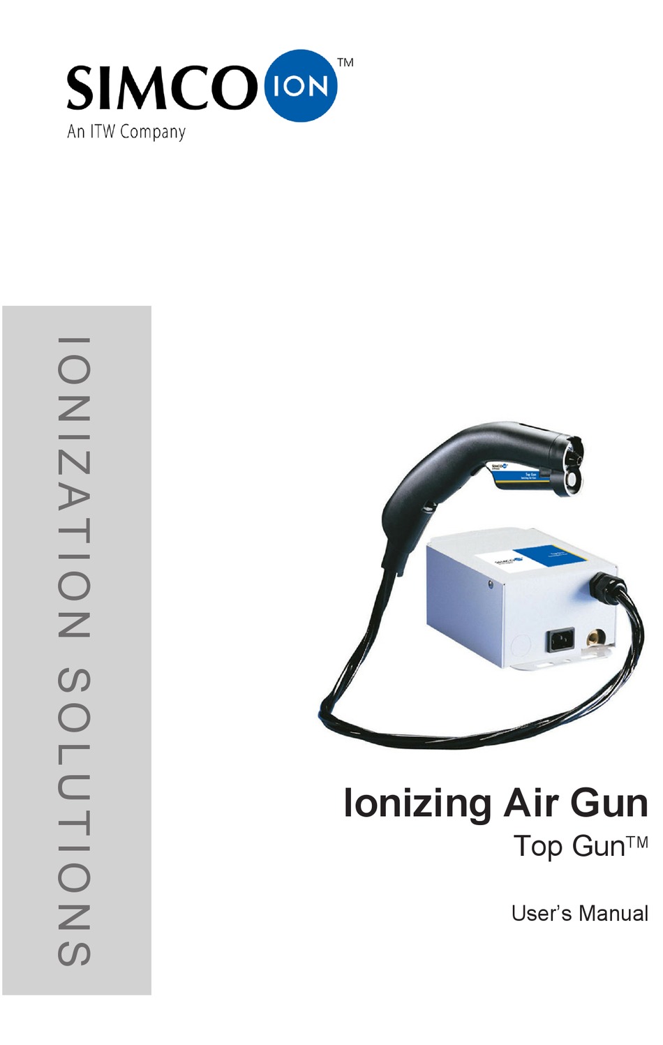 Simco-Ion Top Gun 3 Low Balance Ionizing Air Gun with Sidekick 120V 4006992-01 